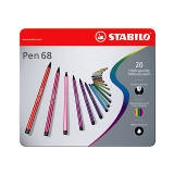 6820-6 - STABILO Viltstiften Pen 68 1mm Diverse Kleuren 1 Blik
