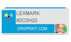 80C0H20 - LEXMARK Toner Cartridge Cyaan 3.000vel 1st