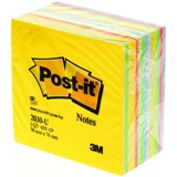 2030-U - 3M Post-It Memo Notes Kubus 76x76mm Diverse Felle Kleuren 1pak