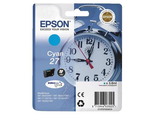 EPSON Inkt Cartridge 27 Cyaan 3.6ml 1st