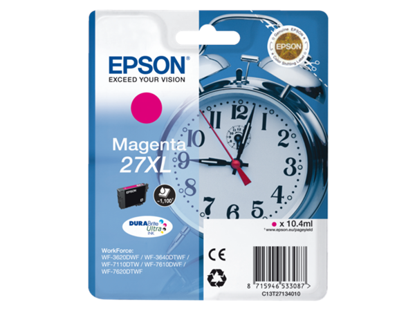 EPSON Inkt Cartridge 27XL Magenta 10.4ml 1st