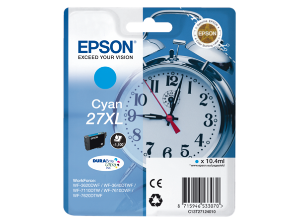 EPSON Inkt Cartridge 27XL Cyaan 10.4ml 1st
