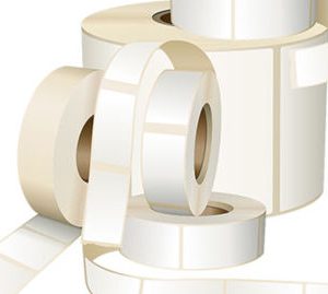 LI-ME Etiket PE (Polyetheen) Mat Afneembaar 35mm 40mm Wit 3.750st 76mm Kern 1Baans 2 Buiten 0°