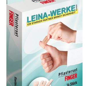 Leina pflaster-set ´finger´, 16-teilig, hautfarbe