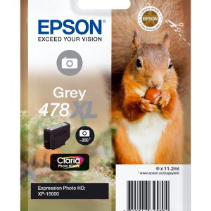 Epson singlepack grey 478xl claria photo hd ink squirrel