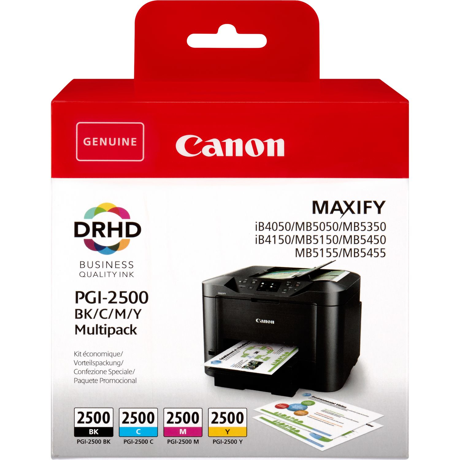 Canon ink pgi-2500 bk/c/m/y multi