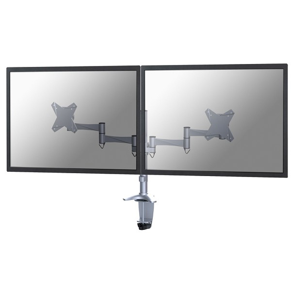 FPMA-D1330DSILVER - NEWSTAR Monitorarm 25-60cm 2 Schermen Zilver