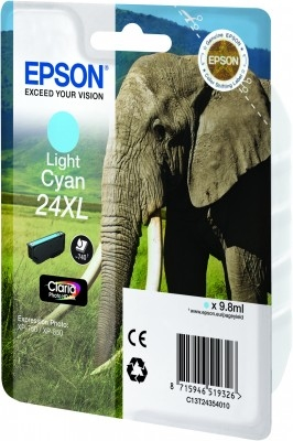 EPSON Inkt Cartridge 24XL Light Cyaan 9,8ml 1st