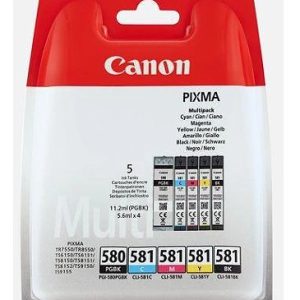 Canon ink pgi-580/cli-581 bk/cmyk sec