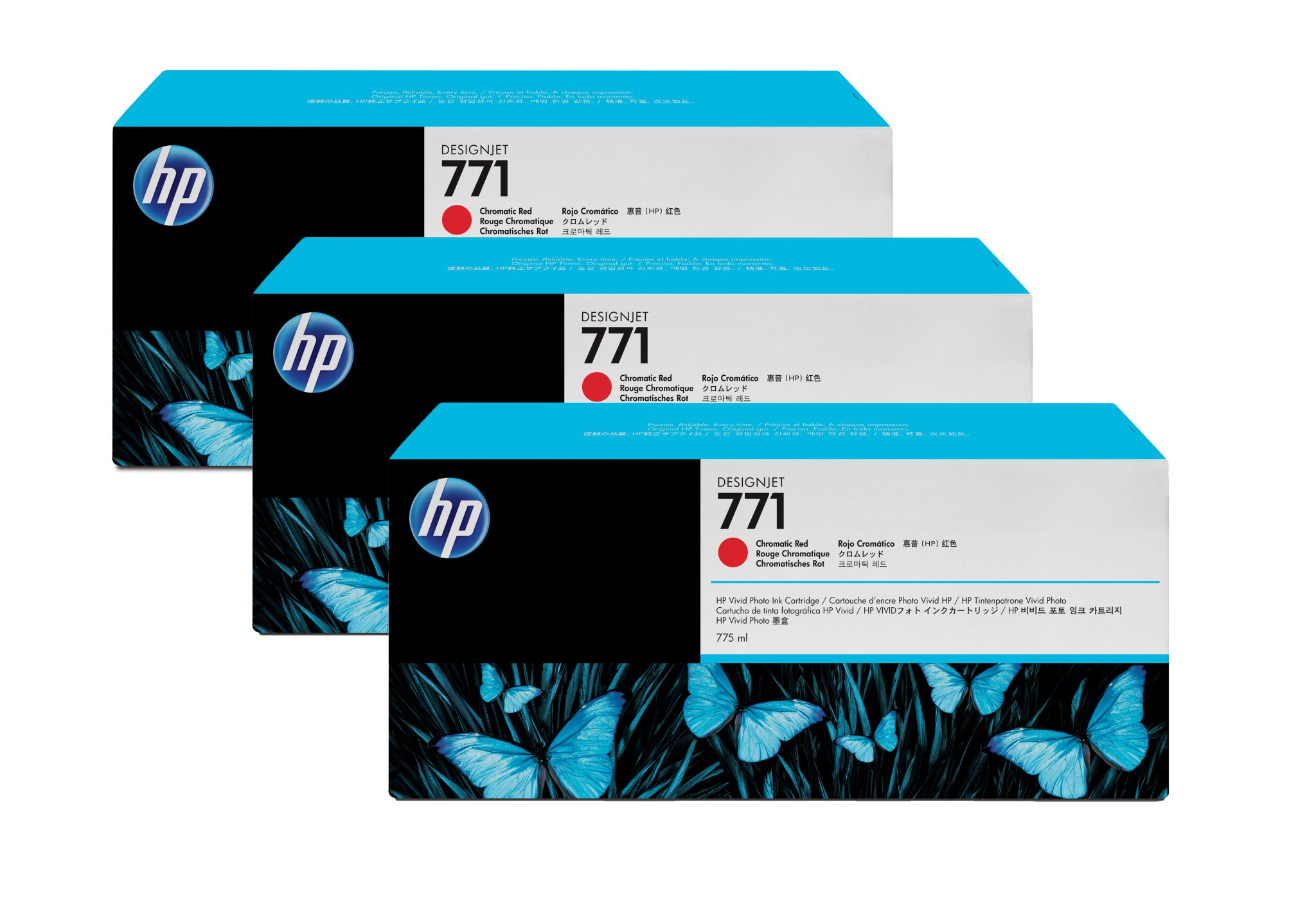 HP 771 3-pack rood