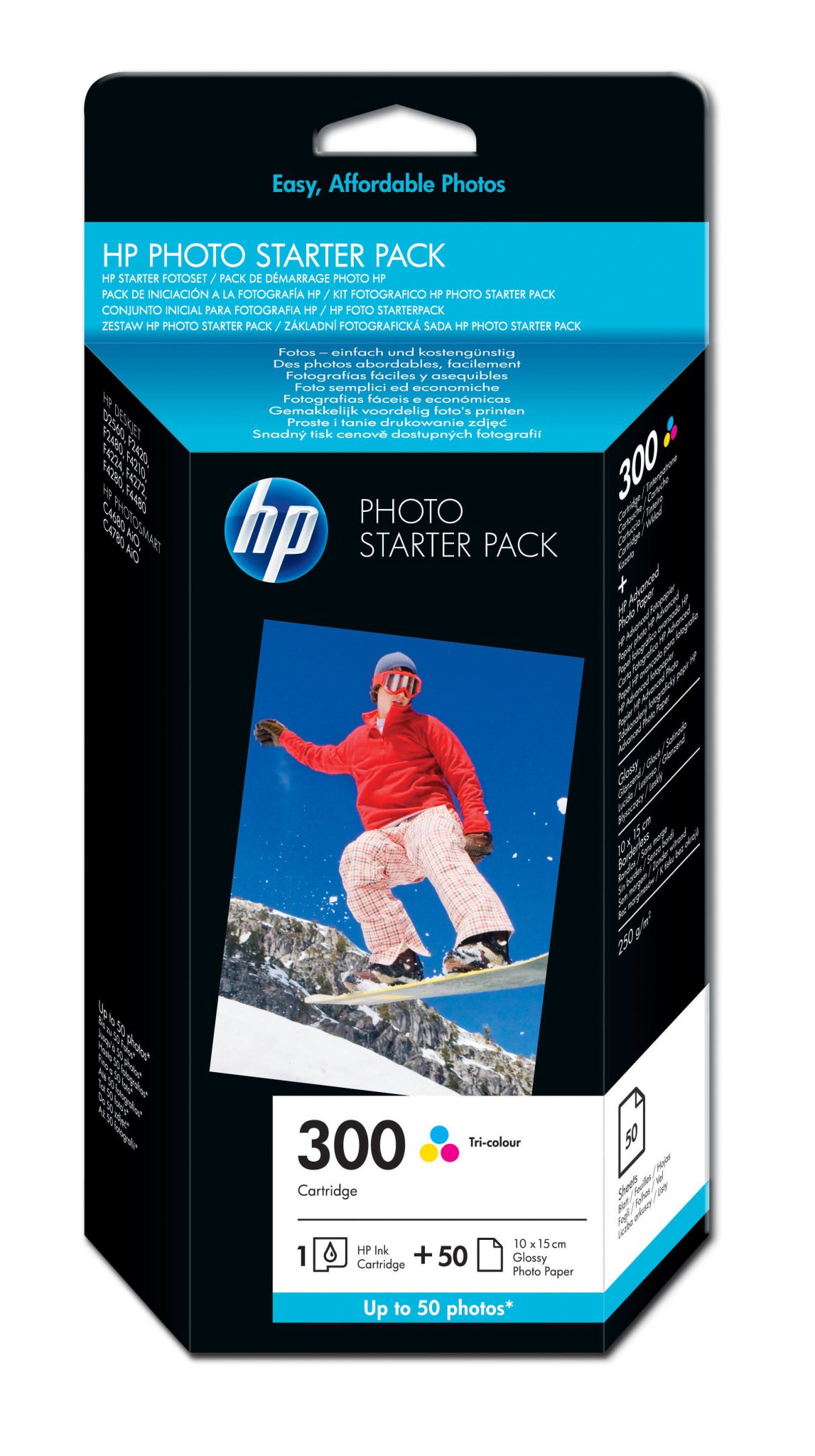 HP 300 photo starter pack kleur