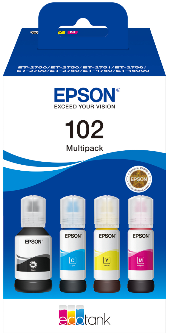 102 EcoTank 4-colour Multipack (WE)