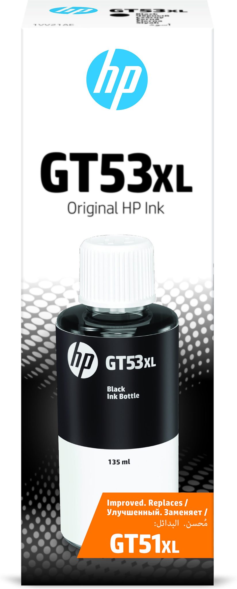 HP GT53 135ml Black Original Ink Bottle