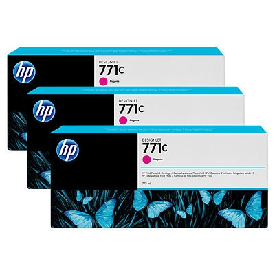 HP Inkt Cartridge 771C Magenta 775ml 3st