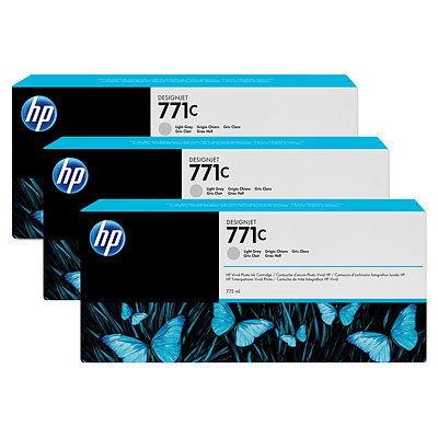 HP Inkt Cartridge 771C Light Grey 775ml 3st