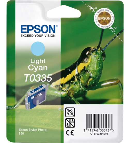 EPSON Inkt Cartridge T033 Light Cyaan 17ml 1st