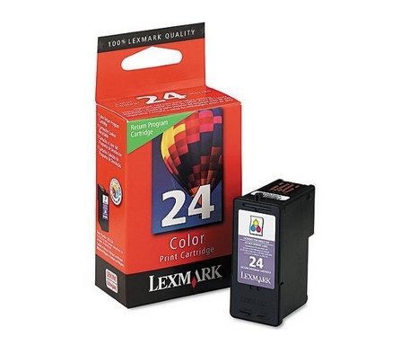 018C1524E - LEXMARK Inkt Cartridge 24 Cyaan & Magenta & Yellow 185vel