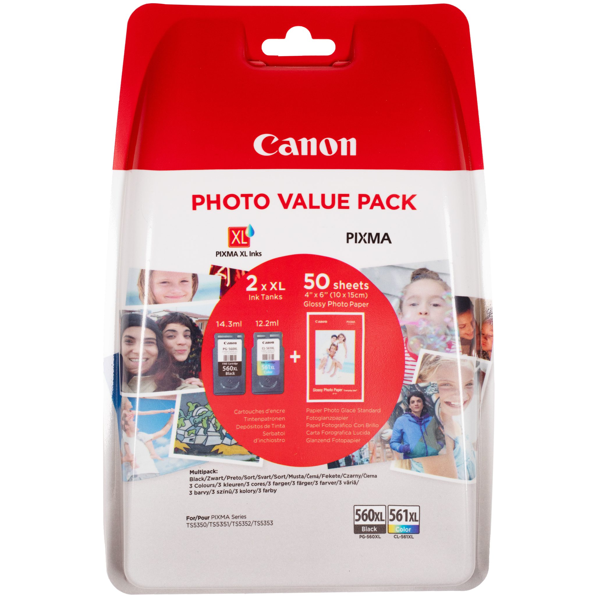 INKCARTRIDGE QUANTORE CANON PG560XL CL561XL 2PACK