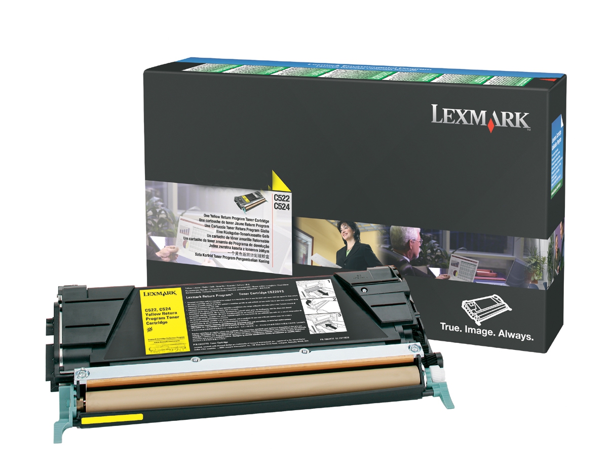 C522A3YG - LEXMARK Toner Cartridge Yellow 3.000vel 1st