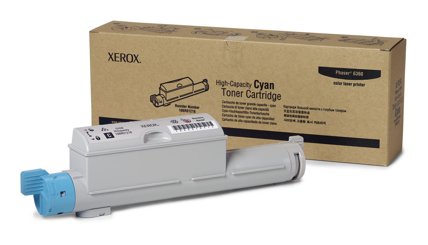 106R01218 - Xerox Toner Cartridge Cyaan 12.000vel 1st