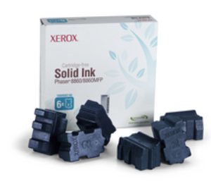 Xerox phaser 8860, 8860mfp colorstix cyaan standard capacity 6 x 2.333 pagina's 6-pack