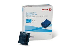 Xerox 8870 colorqube cyaan standard capacity 6 x 2.883 pagina's 6-pack