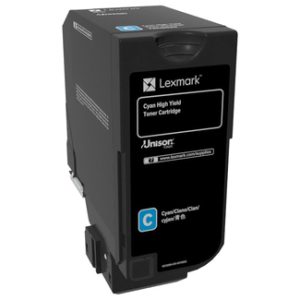 74C0H20 - LEXMARK Toner Cartridge Cyaan 12.000vel 1st