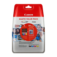 Canon cli-551xl c/m/y/bk photo value pack blistered w/o security