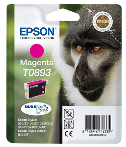 Epson t0893 inktcartridge magenta low capacity 3.5ml 1-pack rf-am blister