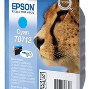Epson t0712 inktcartridge cyaan standard capacity 5.5ml 1-pack rf-am blister
