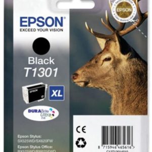 Epson t1301 inktcartridge zwart extra high capacity 25.4ml 1-pack rf-am blister durabrite ultra ink