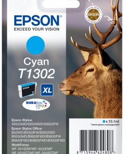 Epson t1302 inktcartridge cyaan extra high capacity 10.1ml 1-pack rf-am blister durabrite ultra ink