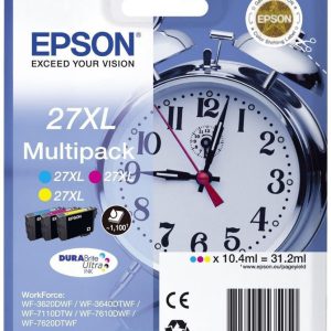 Epson 27xl inktcartridge cyaan, magenta en geel high capacity 3x10.4ml 3x1.100 paginas combopack rf-