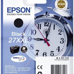 Epson 27xxl inktcartridge zwart extra high capacity 34.1ml 2.200 paginas 1-pack rf-am blister - dura