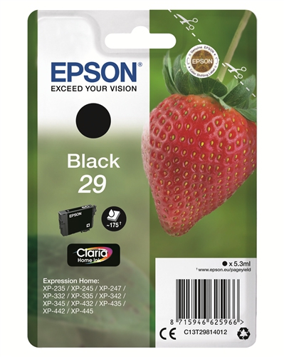 Epson cartridge fraise ink claria home black