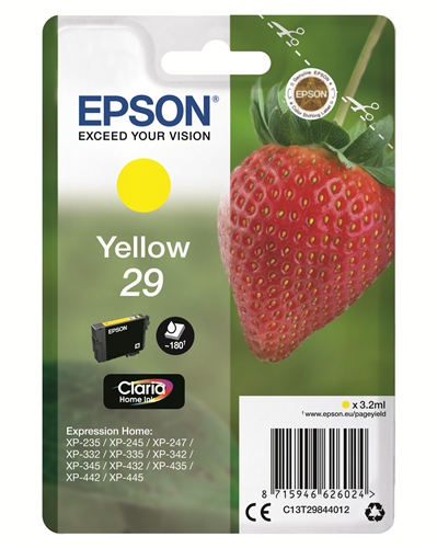 Epson cartridge fraise ink claria home yellow