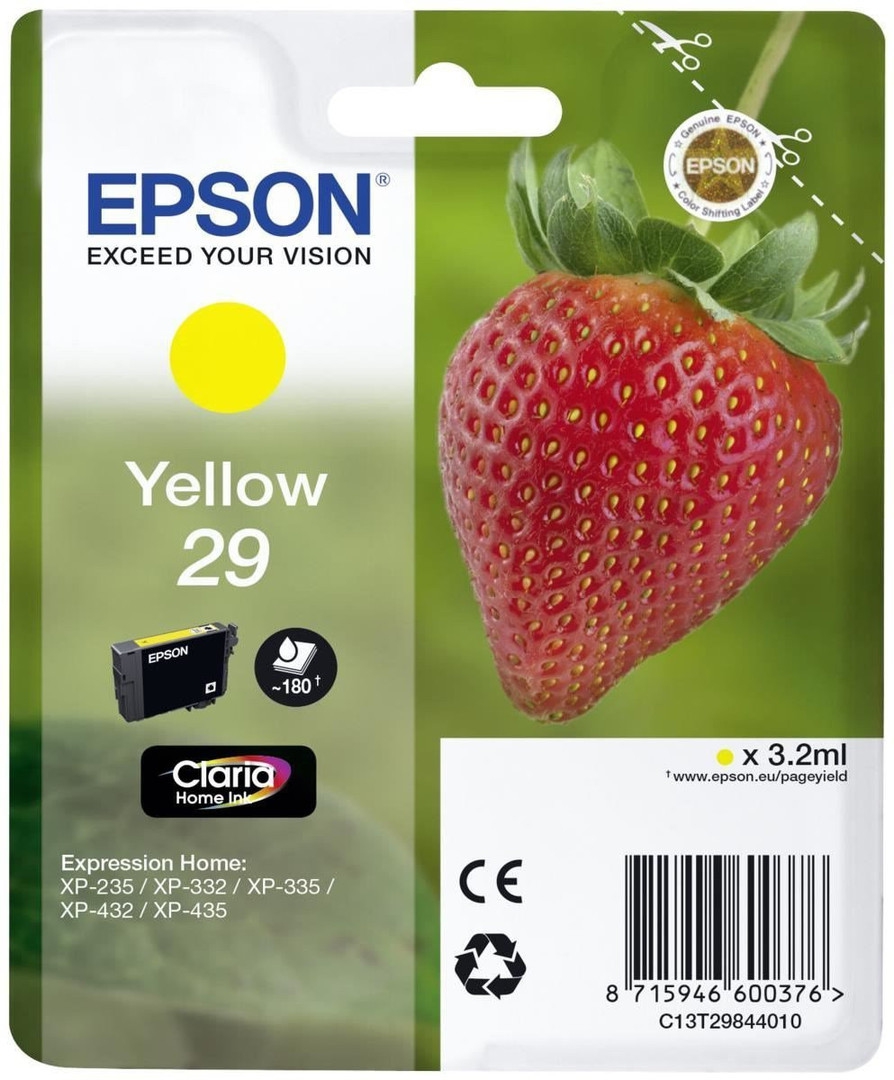 Epson cartridge fraise - ink claria home yellow