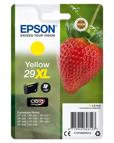 Epson cartridge fraise ink claria home yellow xl