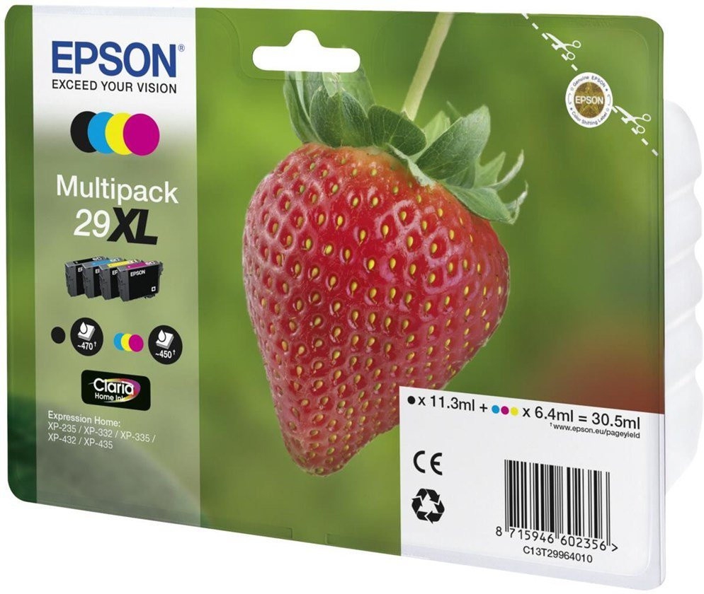 Epson multipack fraise - encre claria home black cyan magenta yellow (xl)