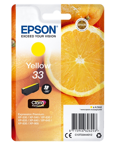 Epson cartouche oranges ink claria premium yellow