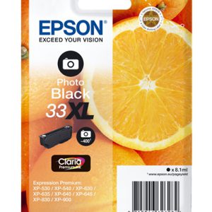 Epson cartouche oranges ink claria premium black photo xl