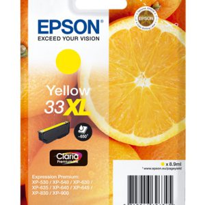 Epson cartouche oranges ink claria premium yellow xl