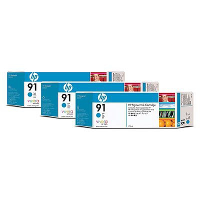 HP Inkt Cartridge 91 Cyaan 775ml