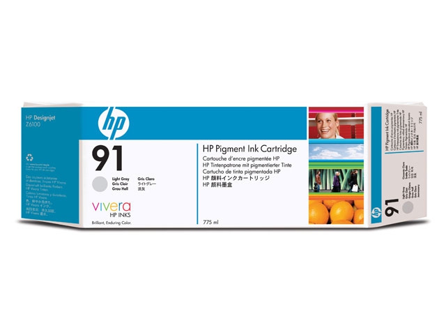 HP Inkt Cartridge 91 Light Grey 775ml