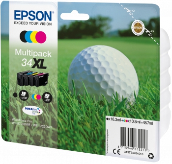 EPSON Inkt Cartridge 34XL Black & Cyaan & Magenta & Yellow Combipack