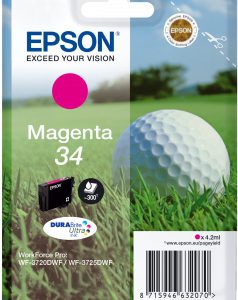 Epson singlepack 34 inkt magenta durabrite ultra 4,2ml blister