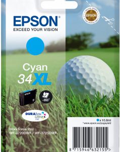 Epson singlepack 34xl inkt cyaan durabrite ultra 10,8ml blister (xl)