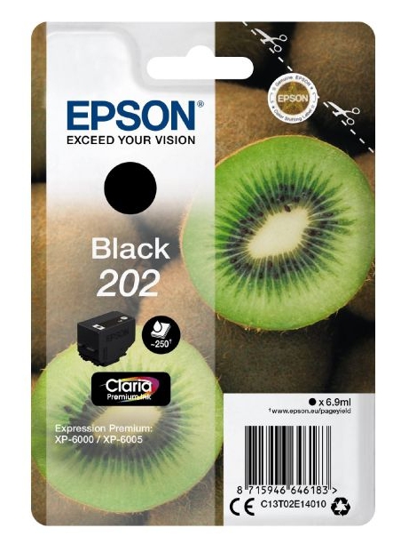 Epson singlepack black 202 kiwi clara premium ink