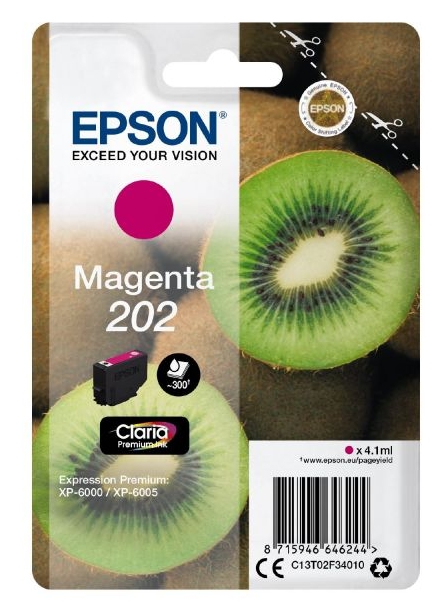 Epson singlepack magenta 202 kiwi clara premium ink