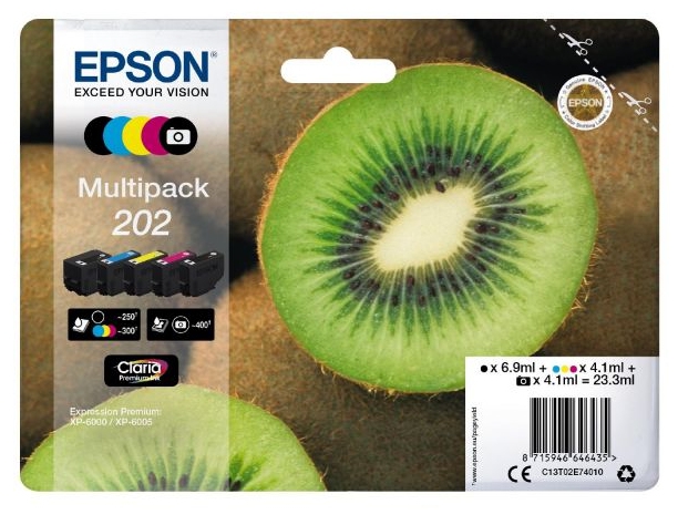 Epson multipack 5-farbig 202 kiwi clara premium ink